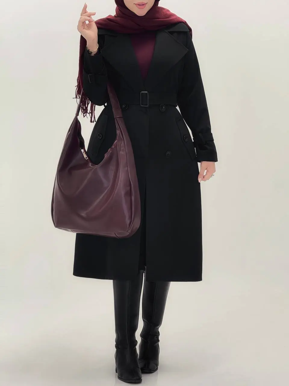 3575-بارونی آستردار شیما